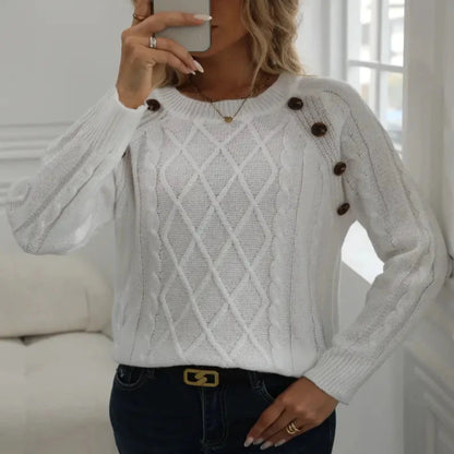 Brianna | Crew Neck Long Sleeve Sweater