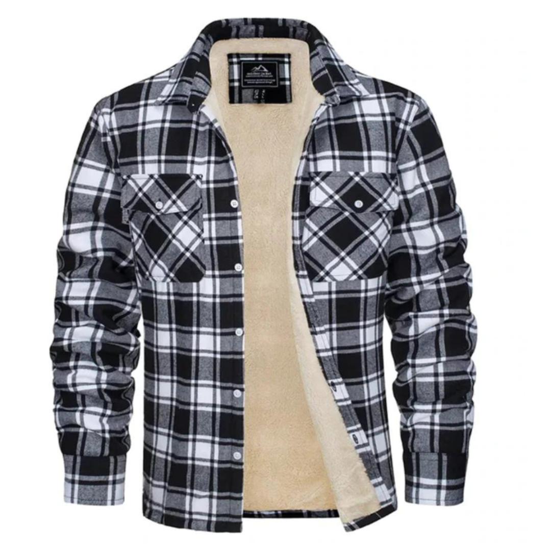 Harvey - Fleece-Lined Checkered Jacket