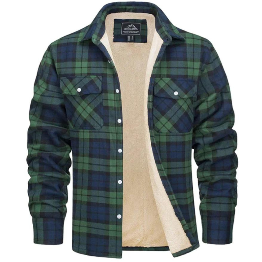 Harvey - Fleece-Lined Checkered Jacket