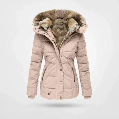 Jessamine - Warm Waterproof Winter Jacket with Lining and Hood