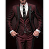 Toni - Three-Piece Linen Set for Men: Business Blazer, Vest, and Pants